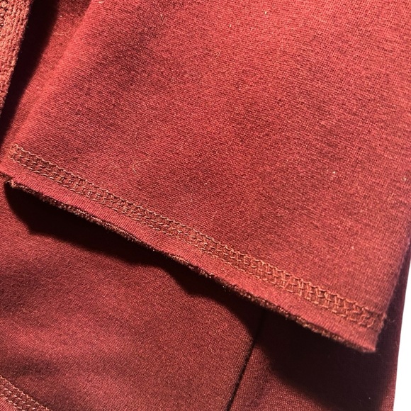 Samantha Dru Anthroplogie Maroon Soft Open Front Cardigan Sz Lrg - Picture 10 of 15